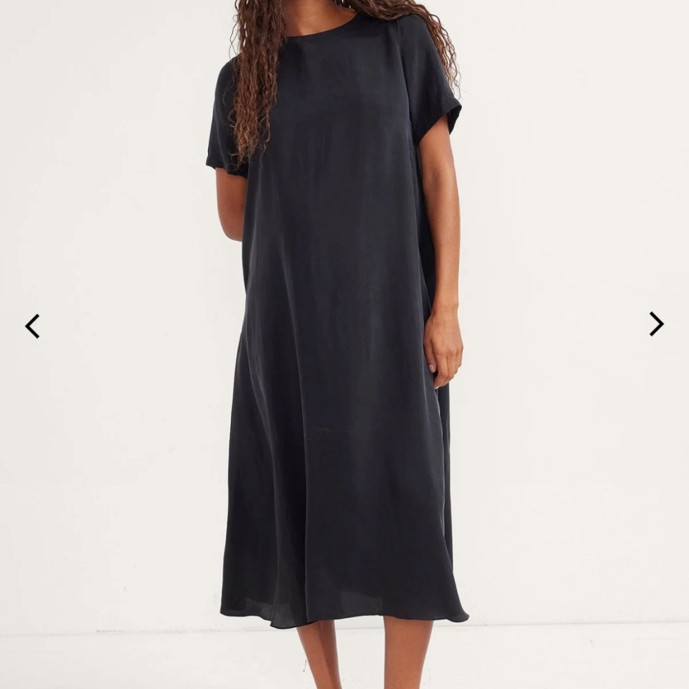 Hatch - The James Dress, Black silk maternity dress - Picture 2 of 2